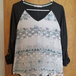 Jolt roll up long sleeve size L